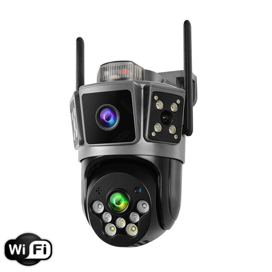 WiFi 6MP Dual Lens PTZ Camera Night Vision Color